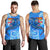 Fiji Men's Tank Top - Blue Shark Polynesian Tattoo - Polynesian Pride