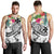 Wallis and Futuna Polynesian Men's Tank Top - Summer Plumeria (White) - Polynesian Pride