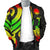 Nauru Men's Bomber Jacket - Reggae Tentacle Turtle - Polynesian Pride