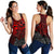 Tonga Polynesian Racerback Tank (Women) - Red Turtle Flowing - Polynesian Pride