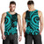 Cook Islands Men's Tank Top - Turquoise Tentacle Turtle - Polynesian Pride