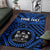 Fiji Personalised Area Rug - Fiji Seal With Polynesian Tattoo Style ( Blue) Blue - Polynesian Pride