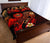 Tahiti Polynesian Quilt Bed Set - Plumeria Flowers And Waves - Polynesian Pride