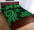 Nauru Quilt Bed Set - Green Tentacle Turtle - Polynesian Pride