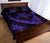 Hawaiian Map Hibiscus Turtle Fish Hook Polynesian Quilt Bedding Set Purple - Polynesian Pride