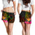 Cook Islands Polynesian Women's Shorts - Hibiscus and Banana Leaves - Polynesian Pride