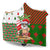 Hawaiian Santa Claus Mele Kalikimaka Kanaka Hooded Blanket - Red - Angus Style - AH - Polynesian Pride