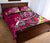 Samoa Custom Personalised Quilt Bed Set - Turtle Plumeria (Pink) - Polynesian Pride