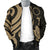 Cook Islands Men's Bomber Jaket - Gold Tentacle Turtle - Polynesian Pride