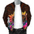 Polynesian Men's Bomber Jackets - Hawaii Kanaka Maoli & Hibiscus Flowers With Polynesian Patterns - Polynesian Pride