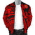 (Custom Personalised) Polynesian Guinea Men's Bomber Jacket - Moana Maui Tattoo With Coat Of Arm Guinea Red - Polynesian Pride