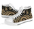 New Caledonia High Top Canvas Shoes - Gold Tentacle Turtle - Polynesian Pride