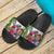 Fiji Slide Sandals - Turtle Plumeria Banana Leaf Crest - Polynesian Pride