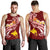 Papua New Guinea Custom Personalised Men's Tank Top - PNG Seal Polynesian Patterns Plumeria - Polynesian Pride