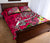 Polynesian Quilt Bed Set - Turtle Plumeria Pink Color - Polynesian Pride