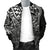 Guam Polynesian Bomber Jacket (Men) - White Turtle Flowing - Polynesian Pride