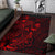 Palau Area Rugs Turtle Hibiscus Red - Polynesian Pride