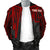 Tahiti Personalised Men's Bomber Jacket - Tahiti Seal In Heartbeat Patterns Style (Red) - Polynesian Pride