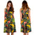 Hawaii Seamless Tropical Flower Plant And Leaf Pattern Midi Dress - Polynesian Pride