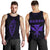 Hawaii Kakau Makau Fish Hook Kanaka Map Men's Tank Top Polynesian - Purple Purple - Polynesian Pride