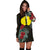 New Caledonia Hoodie Dress - New Caledonia Flag Hibiscus - Polynesian Pride