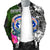 Northern Mariana Islands Men Bomber Jacket - Turtle Plumeria Banana Leaf - Polynesian Pride