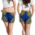 Tokelau Women's Shorts - Polynesian Chief Flag Version - Polynesian Pride