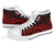 Cook Islands High Top Canvas Shoe - Red Tentacle Turtle - Polynesian Pride