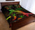 Palau Polynesian Quilt Bed Set - Turtle With Blooming Hibiscus Reggae - Polynesian Pride