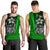 Yap Micronesia Men's Tank Top Green - Turtle With Hook Green - Polynesian Pride