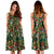 Hawaii Tropical Flamingo Hibiscus Midi Dress - Polynesian Pride