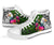 Niue High Top Shoes - Turtle Plumeria Banana Leaf - Polynesian Pride