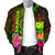 Samoa Polynesian Personalised Men's Bomber Jacket - Hibiscus and Banana Leaves - Polynesian Pride