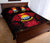 Kiribati Polynesian Quilt Bed Set Hibiscus Red - Polynesian Pride