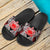 Samoa Sandals - Tribals Flower Special Pattern Black - Polynesian Pride