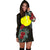 Palau Hoodie Dress - Palau Flag Hibiscus - Polynesian Pride