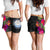 Marshall Islands All Over Print Women's Shorts - Hibiscus Polynesian Pattern - Polynesian Pride