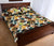 Tropical Jungle Parrots And Flamingos Pattern Quilt Bed Set - Polynesian Pride