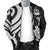 Vanuatu Men's Bomber Jacket - White Tentacle Turtle - Polynesian Pride