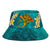 Nauru Polynesian Bucket Hat - Manta Ray Ocean - Polynesian Pride