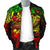 Tonga Men's Bomber Jacket - Reggae Shark Polynesian Tattoo - Polynesian Pride