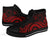 Cook Islands High Top Canvas Shoe - Red Tentacle Turtle - Polynesian Pride