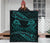 Aotearoa Premium Quilt Turquoise Maori Manaia With Silver Fern - Polynesian Pride