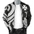 Wallis and Futuna Men's Bomber Jacket - White Tentacle Turtle - Polynesian Pride