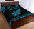 Aotearoa New Zealand Maori Quilt Bed Set Silver Fern Blue - Polynesian Pride