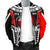 Tonga Bomber Jacket - It's In My DNA White Red Color - Polynesian Pride