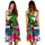 Samoa Midi Dress White - Turtle Plumeria Banana Leaf - Polynesian Pride