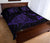 Hawaii Manta Ray Map Polynesian Purple Quilt Bed Set - Polynesian Pride