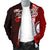 Marshall Islands Polynesian Men's Bomber Jacket - Coat Of Arm With Hibiscus - Polynesian Pride