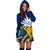 Nauru Rugby Women Hoodie Dress Version Turtle Polynesian - Polynesian Pride